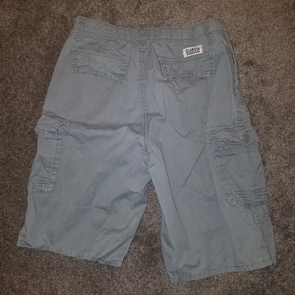 Oshkosh B'gosh Kids Cargo Shorts 14 Green. - Picture 3 of 5